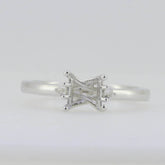 Sterling Silver Semi Mount Ring Setting Princess SQ 5.5X5.5mm GTL20333R - Syzjewelry